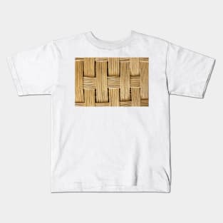 Wicker Texture Pattern Kids T-Shirt